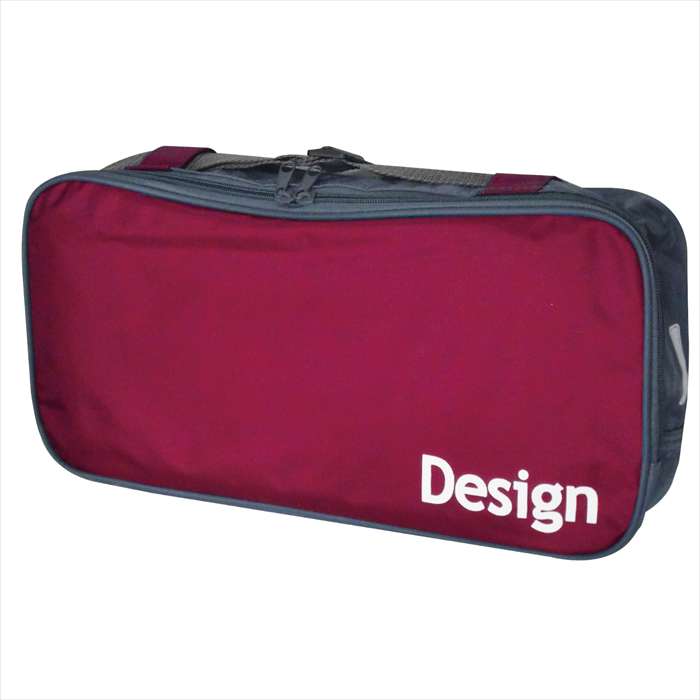 SEデザインバッグR えんじ マチ付き 多用途バッグ 縦型 横型 どちらもOK アーテック 10288