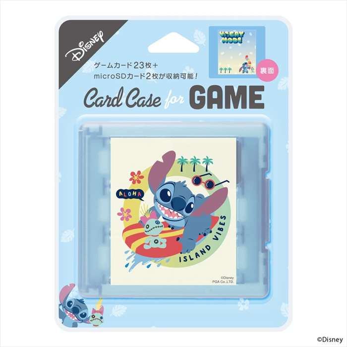 SEARCH WORD：ゲーム用カードケース ゲーム用 カードケース 収納 ケース コンパクト 持ち歩き 持ち運び 整理整頓 キャラクターデザイン 商品概要：「PG-DSWSC01STI」は、ディズニーキャラクターデザインの大切なゲームカードをまとめて収納・持ち運び可能なゲーム用カードケースです。ゲームカードを紛失・破損から守りながら持ち運べる。専用カード収納仕切りでしっかりとゲームカードを固定。ゲームカード23枚＋microSDカード2枚が収納可能。（microSDカードスロットを取り外せば、ゲームカード24枚収納が可能です。）裏表でそれぞれ違うデザインで見た目も楽しい。適合カード：SWITCH用カード/SWITCH2用カード※本製品は株式会社PGAのオリジナル製品であり任天堂のライセンス製品ではありません。商品仕様：■メーカー：PGA■JANコード：4573540905013■商品名：ゲーム用カードケース スティッチ ゲームカード収納 持ち運び コンパクト キャラクター ■型番：PG-DSWSC01STI■デザイン：スティッチ■商品サイズ（約）：W90×H83×D20mm■パッケージサイズ（約）：W118×H156×D22mm■適合機種：Switch、Switch 2 ■その他：本製品を用途以外の目的には使用しないで下さい。本製品を使用しての事故や故障、データの損失などに関して当社では一切の責任をおいかねます。あらかじめご了承ください。仕様、及び外観は予告なく変更される場合があります。幼児の手の届かない場所に保管してください。「iJacket(R)」および「Premium Style(R)」、「iCharger(R)」は株式会社PGAの登録商標です。本サイトおよび本製品のパッケージなどに記載されている会社名・商品名は各社の商標、または登録商標です。※商品概要、仕様、サービス内容及び企業情報などは商品発表時点のものです。※最新の情報に関しましては、メーカーサイトをご覧ください。※発売前予約商品についてはメーカーの商品製造数により納期が遅れる場合やご注文キャンセルをお願いする場合がございます。