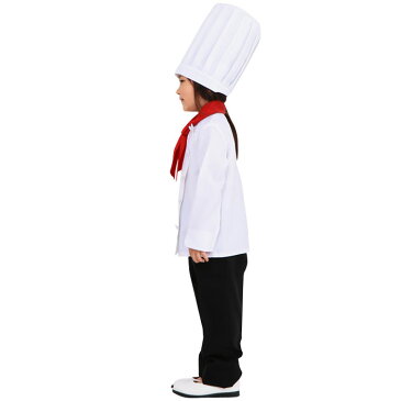 キッズジョブ コックさん 120 シェフ 料理人 調理師 コスプレ コスチューム 衣装 仮装 変装 子供サイズ クリアストーン 4560320836988