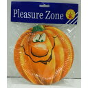 【アウトレット（保証なし）】Pleasure Zone ハロウィン パンプキン プレート 6枚セット パーティー 小道具 グッズ 雑貨 RUBIES JAPAN 4580128023557