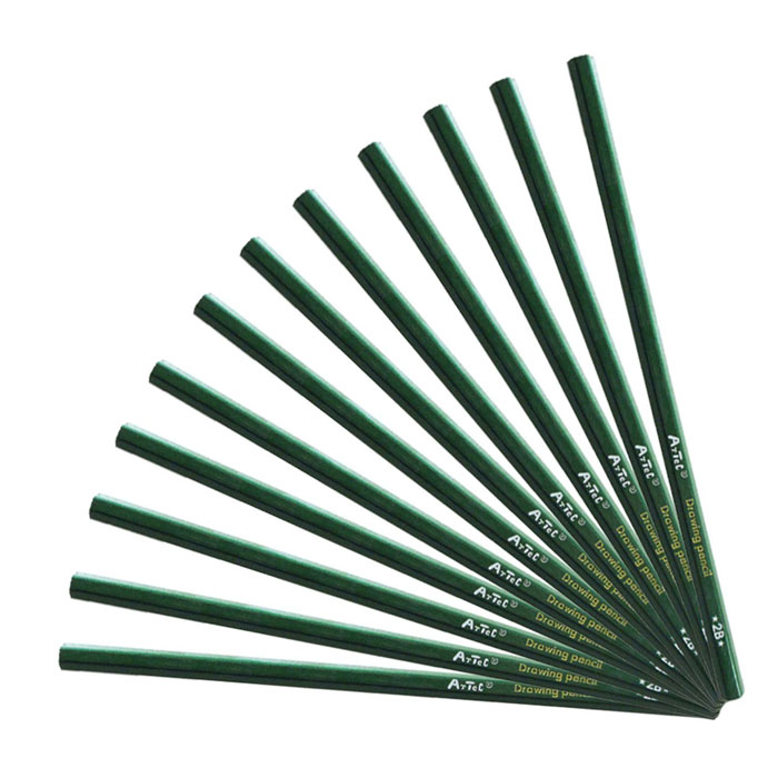 デッサン鉛筆 2B 1ダース デッサン 素描 描画 えんぴつ 鉛筆 ペンシル 図工 美術 アート 画材 文具 文..