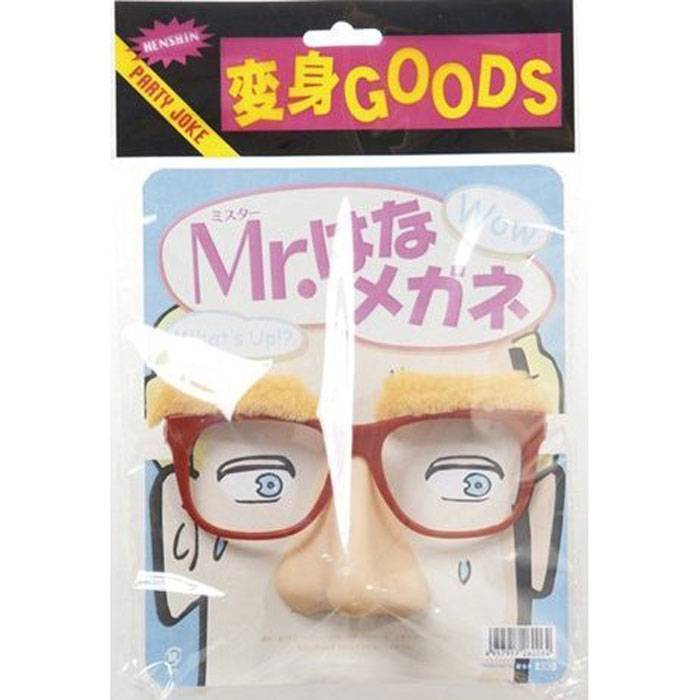 Mr．はなメガネ 眉毛 眼鏡 鼻 おもしろ ジョーク 宴会 パーティー イベント コスプレ 仮装 変装 グッズ 小道具 ルカン 6006