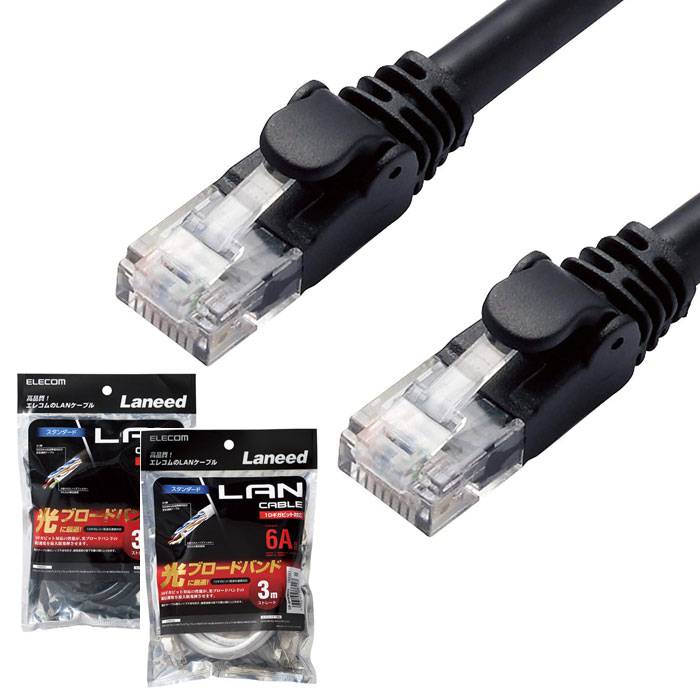 ԲġLAN֥ CAT6A 3m  10Gbps ® PC 󥿡ͥå ³ ޤɻ 쥳 LD-GPA/3