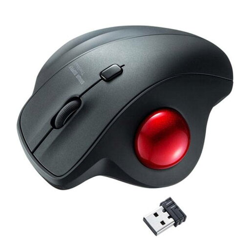 【代引不可】ワイヤレストラックボール マウス 3ボタン 2.4GHz エルゴマウス 静音スイッチ 親指操作タイプ ブラック サンワサプライ MA-WTB129BK 【代引不可】ワイヤレストラックボール マウス 3ボタン 2.4GHz エルゴマウス 静音スイッチ 親指操作タイプ ブラック サンワサプライ MA-WTB129BK