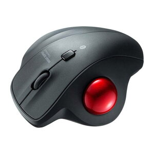 【あす楽】【代引不可】Bluetoothトラックボール マウス 3ボタン 2.4GHz エルゴマウス 静音スイッチ 親指操作タイプ ブラック サンワサプライ MA-BTTB130BK