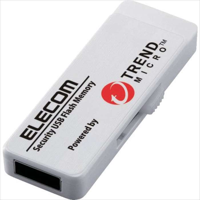 楽天やるCAN【代引不可】セキュリティ付USBメモリ USB3.0 2GB 3年L TREND MICRO ウイルスチェック機能搭載 感染ブロック 高速データ転送 エレコム MF-PUVT302GA3