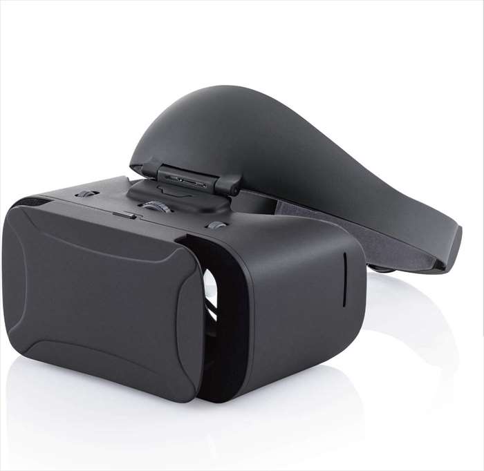 VRゴーグル VRヘッドセット プレミアムタイプ スマホでVR体験 4.7～6.5Wインチ BLカット ヘッドバンド エレコム VRG-GVSB01BK