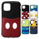 iPhone 11 Pro用 タフポケットケース ディズニー キャラクター 耐衝撃 耐振動 2ポケット付き PGA PG-DPT19A20/21/22/23/24
