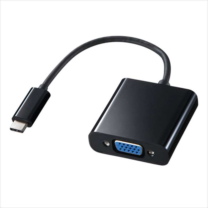 ԲġUSB Type-C VGAѴץ USB Type-C-ߥD-sub15pin᥹ Ѵץ֥ 掠ץ饤 AD-ALCV01