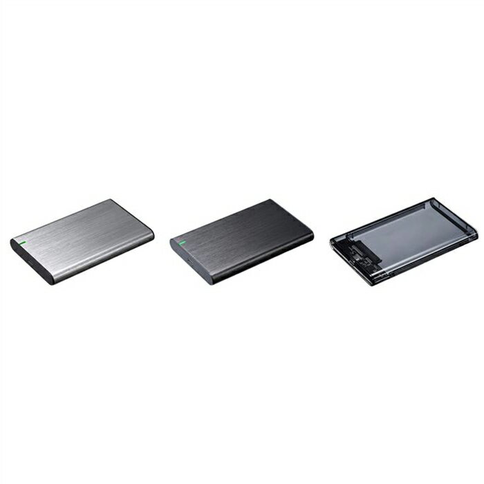 外付けドライブケース USB3.1 Gen.2対応 2.5インチ 高速転送 コンパクト 持ち運び 便利 ケーブル・コネクタ付属 グリーンハウス GH-HDCU325