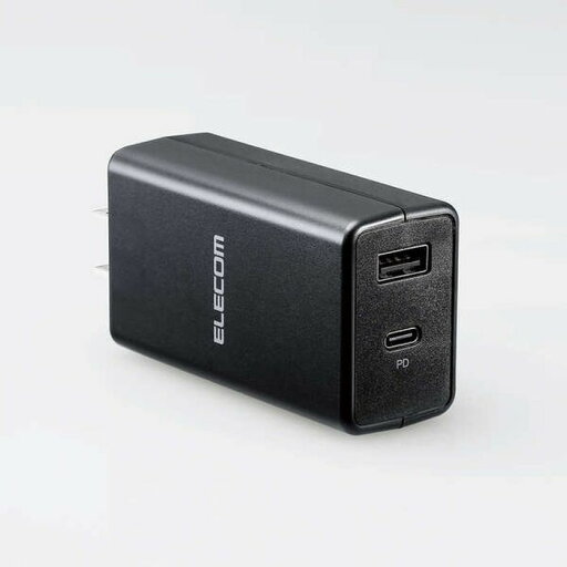 【代引不可】PD対応 AC充電器 PD45W+QC3.0 12W Type-Cポート+Type-Aポート 超高速充電 ノートPC スマホ タブレット ブラック エレコム ACDC-PD1757BK 【代引不可】PD対応 AC充電器 PD45W+QC3.0 12W Type-Cポート+Type-Aポート 超高速充電 ノートPC スマホ タブレット ブラック エレコム ACDC-PD1757BK