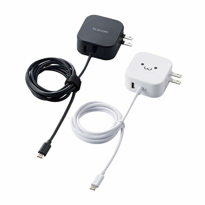 【代引不可】AC充電器 USB Power Delivery20W+12W Cケーブル一体＋Aポート スマホ タブレット コンパクト 便利 エレコム MPA-ACCP19