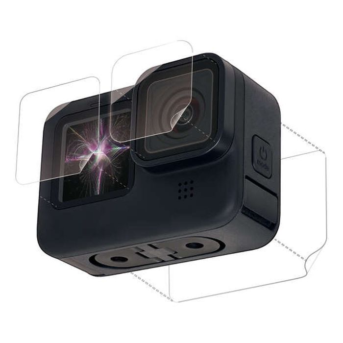 楽天やるCAN【代引不可】GoPro HERO9 Black 液晶保護フィルム 超親水×衝撃吸収 硬度3H ハードコート 指紋防止 エアーレス エレコム AC-GP9BFLPAFFG