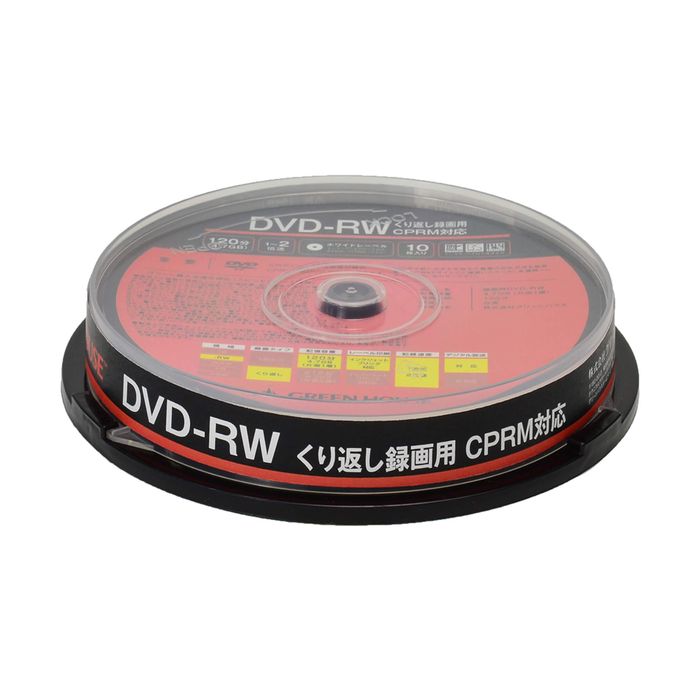 DVD-RW くり返し録画用 CPRM 1～2倍速 10