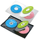 【あす楽】【代引不可】DVDトールケース 4枚収納 10枚セット インデックスカード付属 Blu-ray DVD CD メディアケース 収納 整理 保管 サンワサプライ DVD-TN4-10