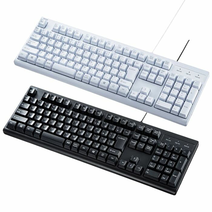 【代引不可】キーボード 日本語配列109キーボード USBキーボード 高耐久設計 レーザー刻印採用 有線キーボード サンワサプライ SKB-109U