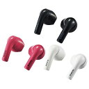 【代引不可】完全ワイヤレスBluetoothヘッドホン 小型充電ケース付 セミオープンタイプ 高音質 音楽 通話 スマホ コンパクト 便利 エレコム LBT-TWS11