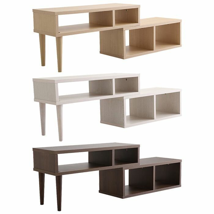 【北海道・沖縄・離島配送不可】【代引不可】テレビ台 Nouvellvie コンパクト伸縮テレビ台 スリム オープン収納 木目調 大人かわいい おしゃれ インテリア ホームテイスト OK-75EX