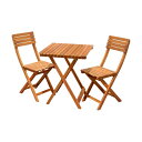 【北海道・沖縄・離島配送不可】【代引不可】ガーデンセット 3点セット 60cm幅 TOAST テーブル チェア ガーデン3点セット 天然木アカシア材 折りたたみ...