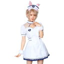 HW レディアニマルナース×うさぎ コスチューム レディースサイズ 女性 ナース うさぎ ワンピース ハロウィン コスプレ 衣装 仮装 変装 クリアストーン 4560320899518