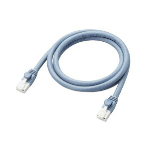 【代引不可】LANケーブル 1m CAT6A スタンダード 10ギガビット・イーサネット対応 ツメ折れ防止 ダブル構造 ツイストペア仕様 ブルー エレコム LD-GPAT/BU1/ID