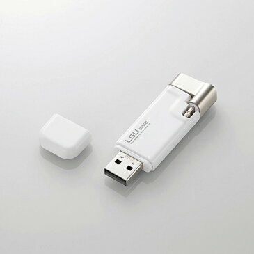 パソコンを使わずに、iPhoneやiPadから連絡先・写真・動画を簡単にバックアップできる、Lightningコネクタ搭載USB2.0メモリ ホワイト 32GB エレコム LMF-LGU232GWH