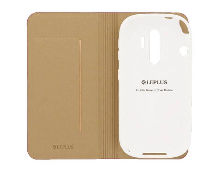【値下】らくらくスマートフォン4 F-04J ケース カバー 手帳型 PUレザーフラップケース PRIME LEPLUS LP-F04JLP