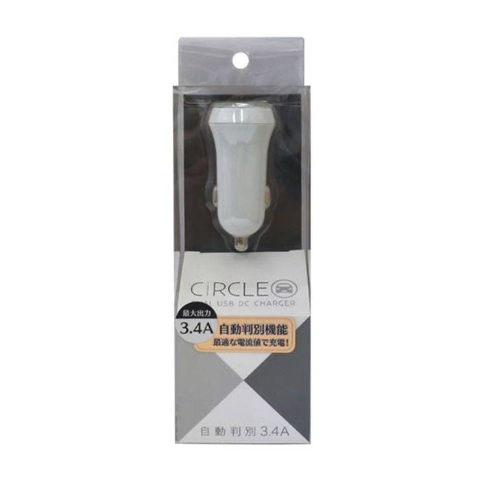 iPhone スマートフォン スマホ DC-USB 充電器 自動判別タイプ 3.4A 車載 車 自動車 シガーチャージャー..