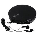 ポータブルCDプレーヤー 音飛び防止 重低音 コンパクト 通勤 通学 旅行 ブラック WINTECH PCD-32