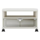 テレビ台 ~26V型対応 KAD series ハーフオープン ホワイト 木目 テレビラック TV台 TVラック AVラック Swing AS-KAD590-W(3)