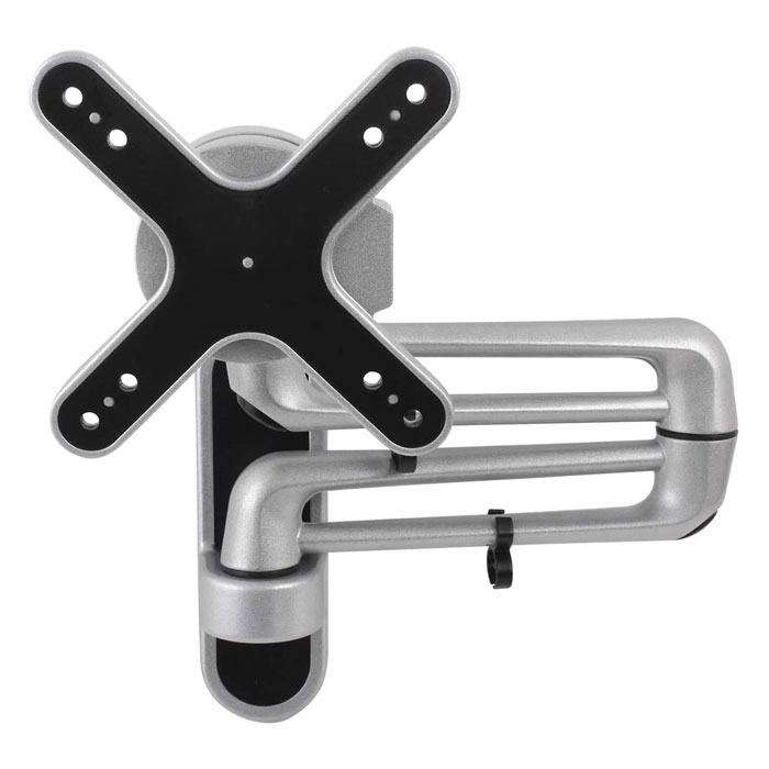 【沖縄・離島配送不可】小型モニターアーム 壁掛けタイプ 13～32V型 シルバー テレビ壁掛け金具 テレビ TV 壁掛け Swing ARM-003