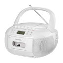 CDラジカセ コンパクト CDプレーヤー カセットデッキ ラジオ AM FM 内蔵マイク搭載 2WAY電源(付属ACコード/乾電池) WINTECH CDR-YS1