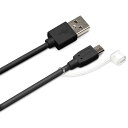 micro USB ケーブル 1.5m ブラック PG- PG-MC15M04BK(2)