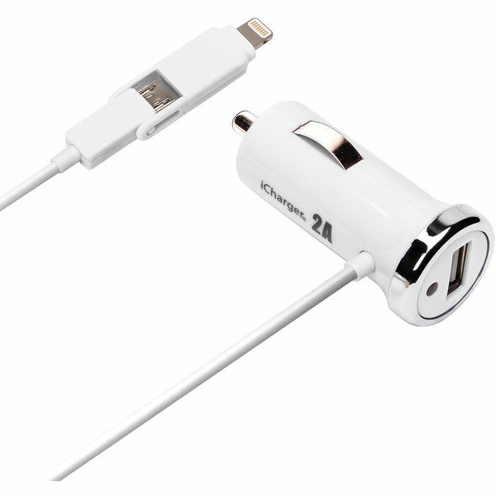 Lightning µ USB ĥ󥳥ͥ DCŴ 2.1A 1.0m ۥ磻 PGA PG-TUD21A02WH