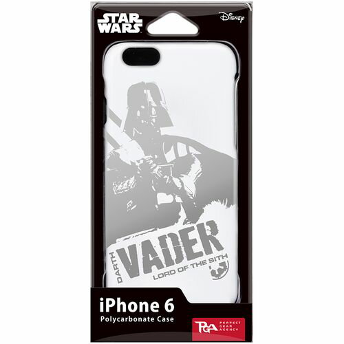 PGA STARWARS iPhone6用ハードケース 銀箔押 ダースベイダー PG-DCS926DV