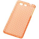レイアウトXperia Z3 Compact SO-02Gソフトケースキラキラ・ソフトジャケット ラメオレンジ RT-SO02GC7/O