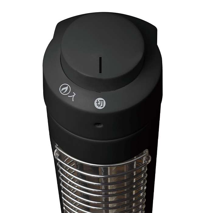 スリムハロゲンヒーター300W コードフック付 ブラック 1灯 季節家電 ヒーター 暖房...