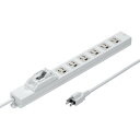 【沖縄・離島配送不可】【代引不可】漏電ブレーカータップ 3P 6個口 3m 電化製品 サンワサプライ TAP-BR36LN-3(2)