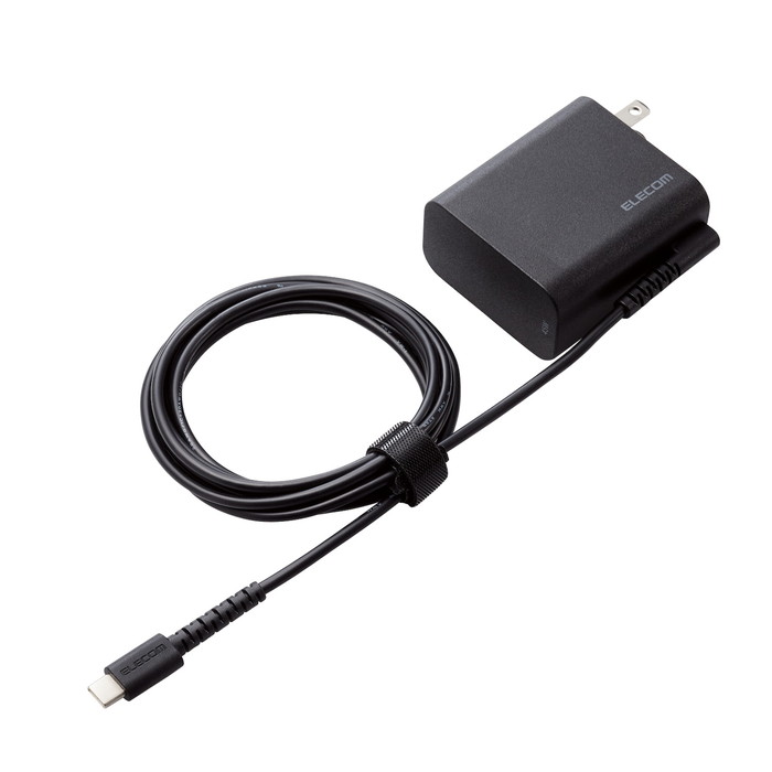 ノートPC用ACアダプター Type-C USB Power Delivery対応 1.8m エレコム ACDC-PD2545BK