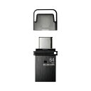 【代引不可】USBメモリ 64GB USB3.2/3.1/3.0/2.0 2in1【Type-C/USB A】 ブラック エレコム MF-CAU32064GBK