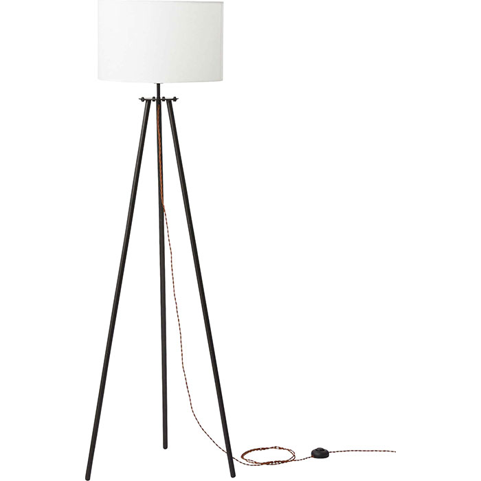 【北海道・沖縄・離島配送不可】【代引不可】スタンドライト 照明 スチール アルミ 布 電球付 高さ151cm 家具 インテリア お洒落 デザイン 東谷 LHT-748