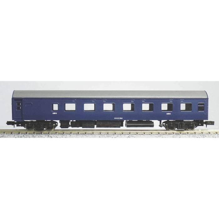 Nゲージ 着色済み オロネ10形(青色・帯無し) 鉄道模型 ジオラマ 電車 国鉄 車両 グリーンマッ ...