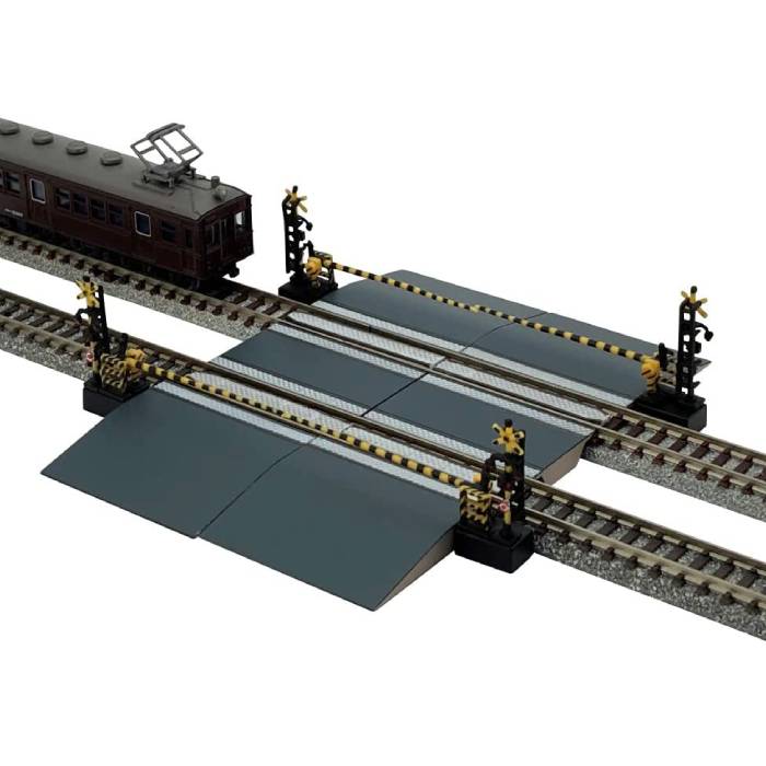 Nゲージ 情景小物115-3 踏切D3 鉄道模型 ジオラマ ストラクチャー レール 線路 風景 小物 ...