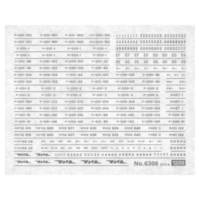 Nゲージ 国鉄 JR 201系 EL DL PC他 インレタ 鉄道模型 ジオラマ アクセサリー 車両パーツ 部品 グリー..