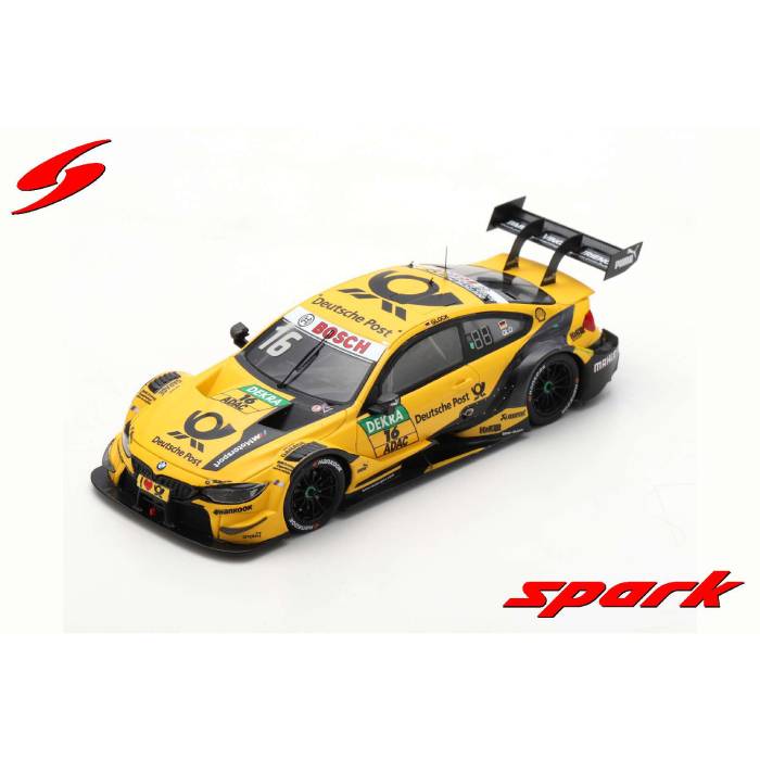 【沖縄・離島配送不可】1/43 スパーク SG635 ドイツポスト BMW M4 DTM BMW TEAM RMR ホッケンハイム レース2 優勝 T.グロック 2018#16 Spark Japan SG635