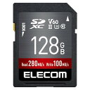 【沖縄・離島配送不可】【代引不可】SDカード SDXC 128GB Class10 UHS-II U3 V60 最大転送速度280MB/s 防水 IPX7準拠 4K動画に最適 データ復旧サービス付 エレコム MF-FS128GU23V6R(2)
