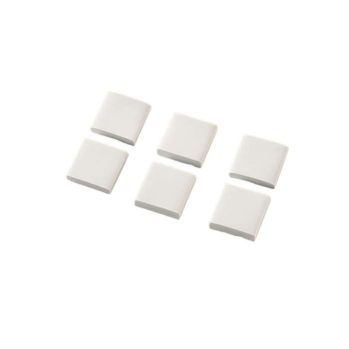 【代引不可】耐震マット 周辺機器用 50インチ まで対応 6個入り 20mm×20mm 耐荷重 24kg 地震対策 転倒防止 防災用品 滑り止め グレー エレコム AVD-TVTGCF02