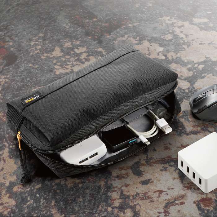 【代引不可】ガジェットポーチ CORDURA R 1000D ブラック エレコム BMA-CDGP01BK konan-11380787 やるCAN サンプル画像2