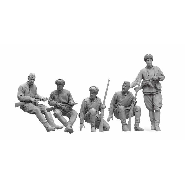 1/35 ボーダーモデル WWII ソビエト タンク デサント トループス レジンキット 未塗装 フ ...