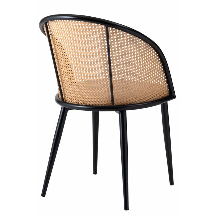 【北海道・沖縄・離島配送不可】【代引不可】チェア ラタン調 ファブリック 椅子 おしゃれ デザイン 背もたれ インテリア 家具 ベージュ 東谷 TOE-127BE [2]